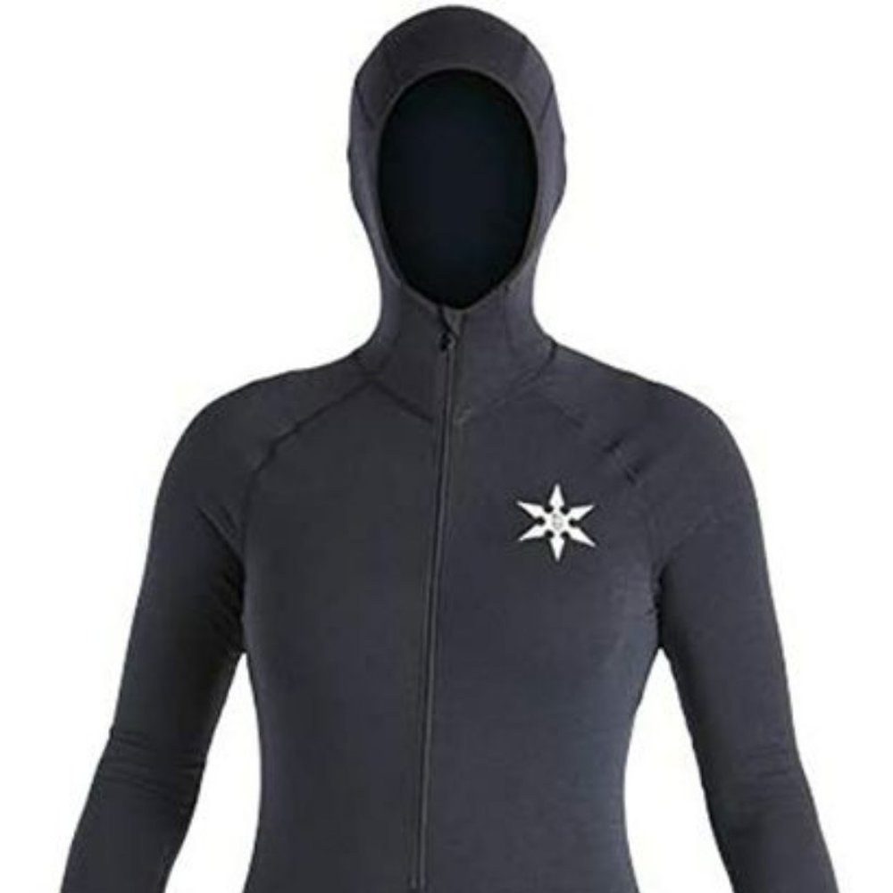 AIRBLASTER Women's Classic Ninja Suit with Hood - Black, Size Large